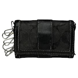 Coach schwarze Lederhandtasche