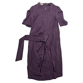 Vestido de seda púrpura Marni