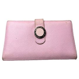 Bulgari Cartera de cuero rosa Bvlgari Serpenti