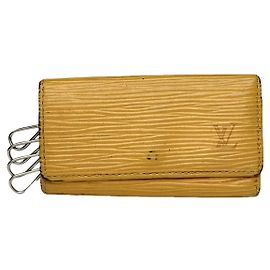 Borsa in pelle gialla Louis Vuitton Lockme