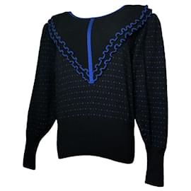 Yves Saint Laurent Schwarze Wollstrickware