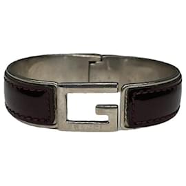 Bracciale in acciaio argento Gucci GG Running