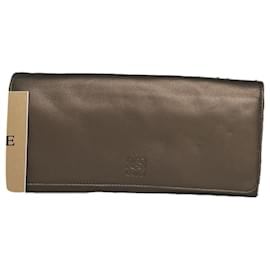 Loewe Puzzle Grey Leather Wallet