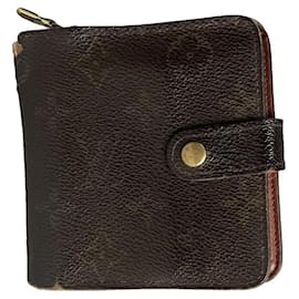 Louis Vuitton Zippy Brown Leather Wallet