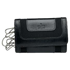 Gucci GG Blooms schwarze Lackledertasche