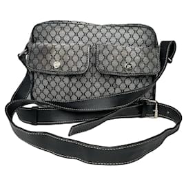 Celine Triomphe schwarze Baumwollhandtasche - Céline