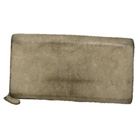 Portafoglio in pelle beige Balenciaga