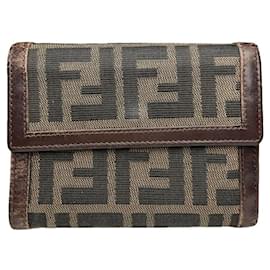 Fendi Baguette Brown Leather Wallet