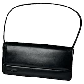 Borsa a mano in pelle verniciata nera Givenchy Whip