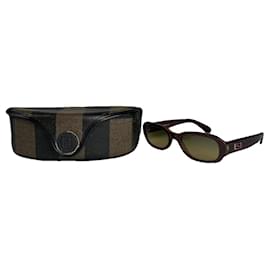 Fendi Red Plastic Sunglasses
