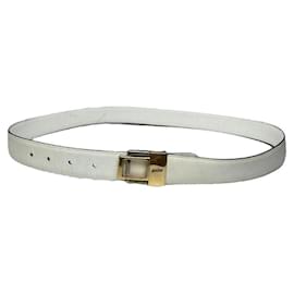 Bally weißer Leder Gürtel