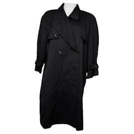 Courrèges Black Wool Trench Coat - Courreges