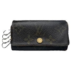 Porte-monnaie en cuir marron Louis Vuitton Lockme