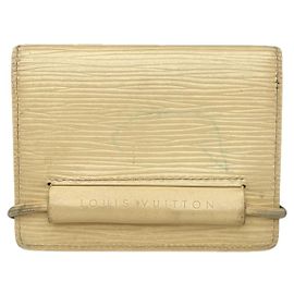 Ecru-Lederhandtasche von Louis Vuitton