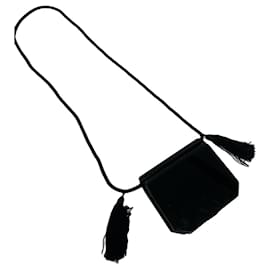 Sac à main en plastique noir Yves Saint Laurent