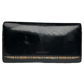 Burberry Black Patent Leather Wallet