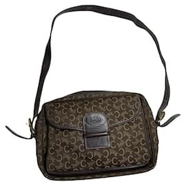 Céline Borsa a mano in cotone marrone Celine Tabou