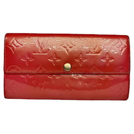 Carteira de couro vermelho Louis Vuitton Virtuose