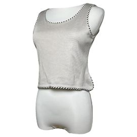 Dior J'Adior8 Top de Viscosa Plateada