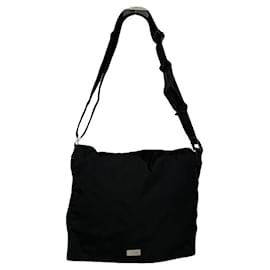 Gucci Bright Bit schwarze Polyester-Handtasche