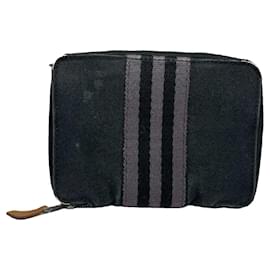 Hermès Black Cotton Wallet