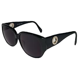 Céline Gafas de sol de plástico negro Celine