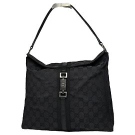 Borsa a mano Gucci Jackie 1961 in cotone nero
