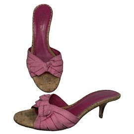 Tacco in pelle rosa Coach