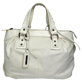 Autre Marque Kansai Yamamoto Handtasche aus weißem Lackleder