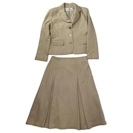 Courreges Cappotto in lana beige Courrèges