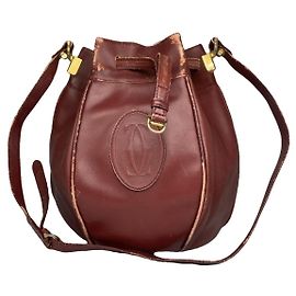 Borsa a mano in pelle bordeaux Cartier