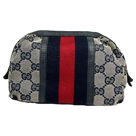 Clutch in cotone grigio Gucci Dionysus