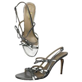 Tacco in pelle argentata Kate Spade