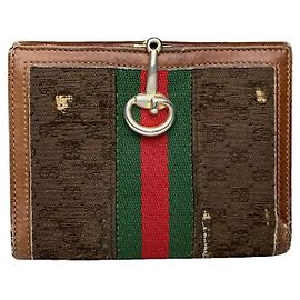 Borsa in pelle marrone Gucci Horsebit 1955