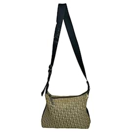 Borsa a mano in cotone marrone Dior Bowling