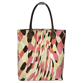 Borsa a mano in cotone multicolore Emilio Pucci