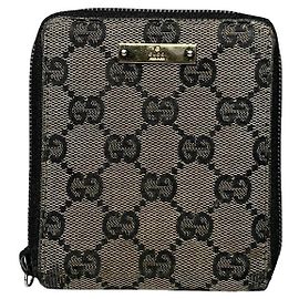 Carteira de algodão bege Gucci Horsebit 1955