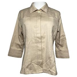 Autre Marque Abrigo trench de algodón beige Kansai Yamamoto