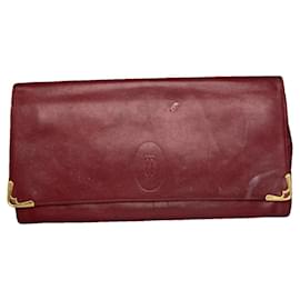 Clutch in pelle bordeaux Cartier