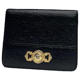 Schwarze Straußtasche von Gianni Versace