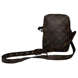 Borsa a mano vintage in pelle marrone Louis Vuitton Dauphine