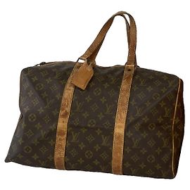 Louis Vuitton Keepall Reisetasche aus braunem Leder