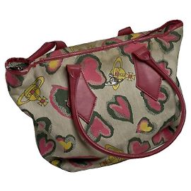 Borsa in pelle rosa Vivienne Westwood