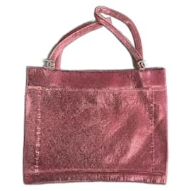 Chanel BH Rosa aus Elastan mit silbernen Cc Strass Details