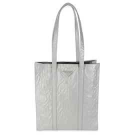 Prada Tote Antico Piccolo in Nappa Grigio Ardesia