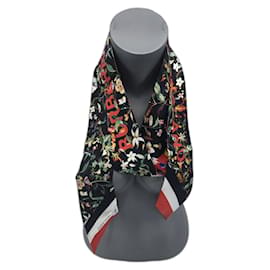 Sciarpa Twilly in seta Burberry motivo floreale