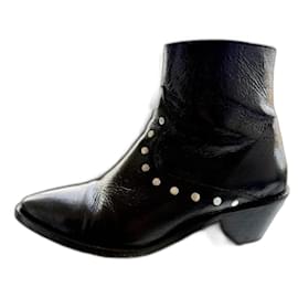 Stivali Zadig & Voltaire in pelle nera con borchie