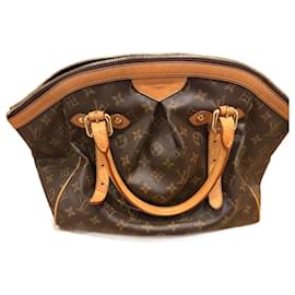Borsa a mano Louis Vuitton Tivoli in pelle marrone