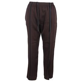 Pantalones de pierna ancha con cordón Haider Ackermann en algodón marrón