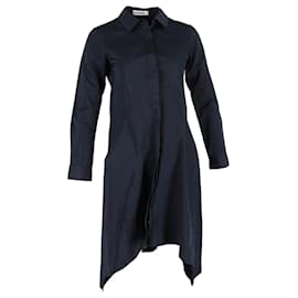 Vestido camisa Jil Sander en algodón azul marino